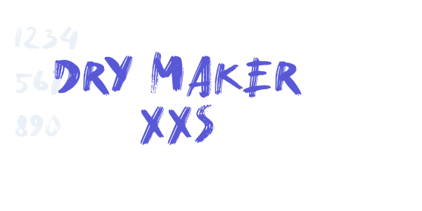 Dry Maker XXS font free