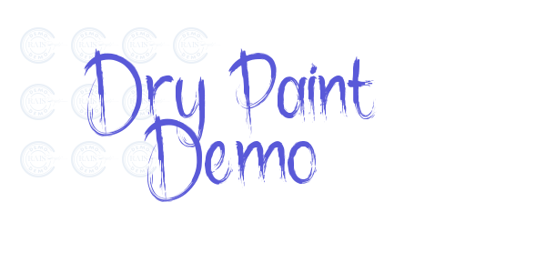 Dry Paint Demo font free