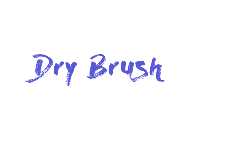 Dry Brush Font Download