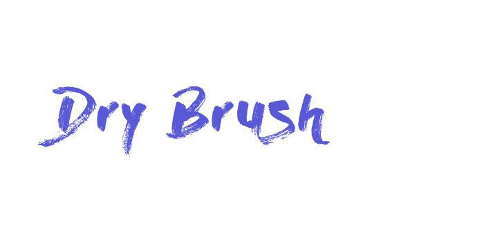 Dry Brush Font Download