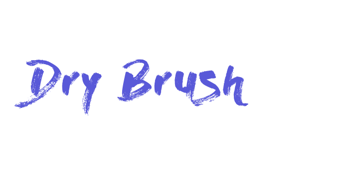 Dry Brush Font