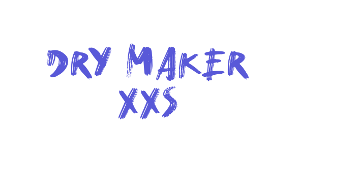 Dry Maker XXS Font Download