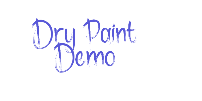 Dry Paint Demo Font Download