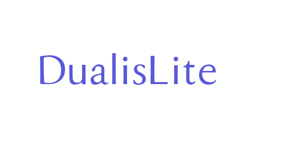 DualisLite font free