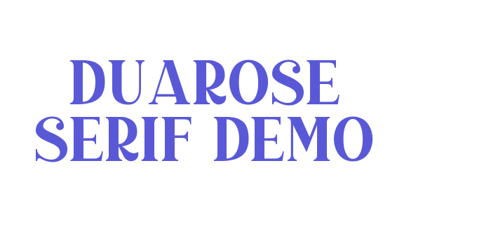 Duarose Serif DEMO Font Download