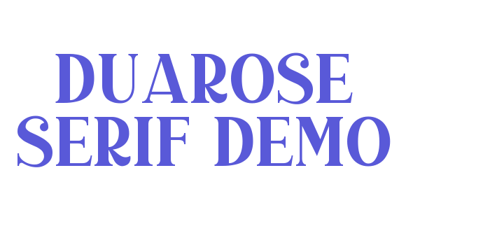 Duarose Serif DEMO Font