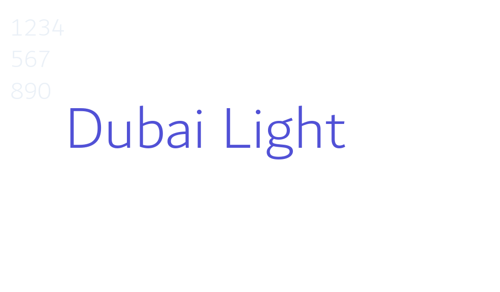 Dubai Light-font-download