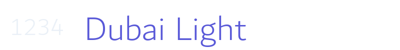 Dubai Light font