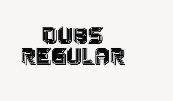 Dubs Regular Font