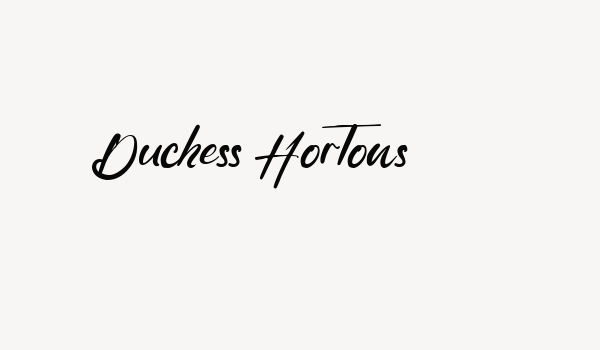 Duchess Hortons Font