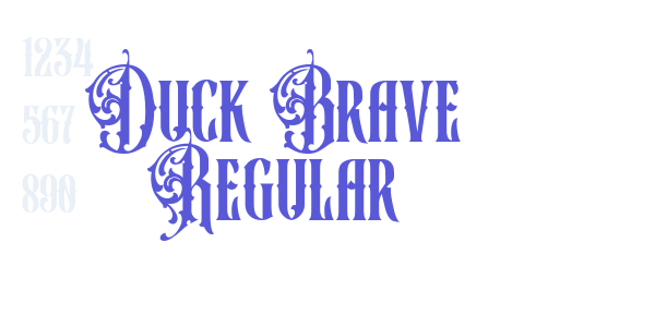 Duck Brave Regular font