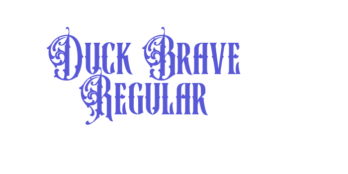 Duck Brave Regular Font Download