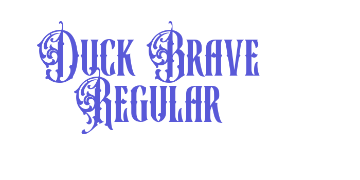 Duck Brave Regular Font