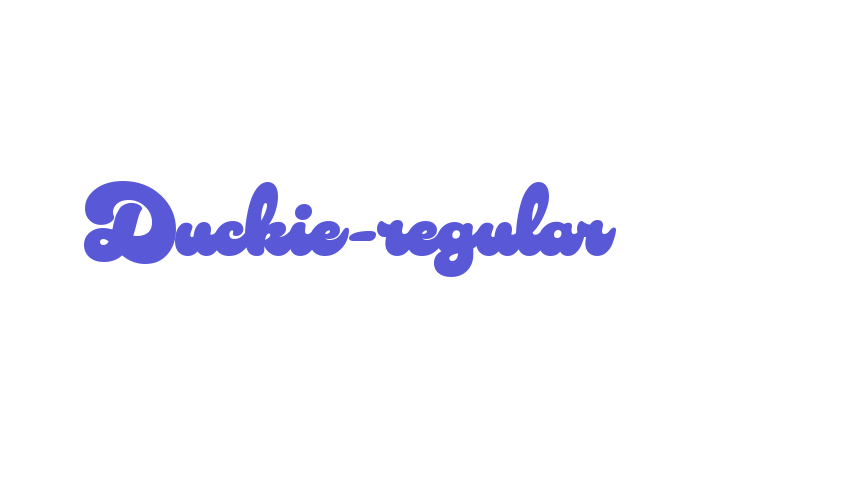 Duckie-regular Font