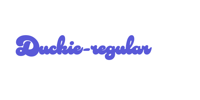 Duckie-regular Font Download