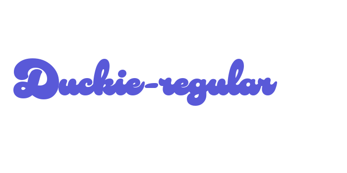 Duckie-regular Font