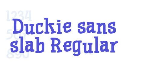Duckie sans slab Regular-font-download