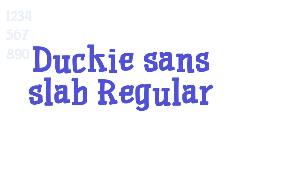 Duckie sans slab Regular-font-download