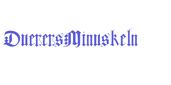 DuerersMinuskeln Font Download