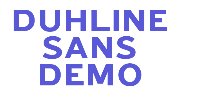 Duhline Sans Demo Font