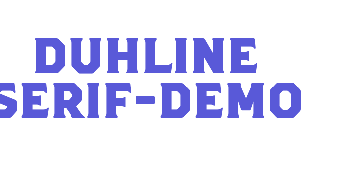 Duhline Serif-Demo Font