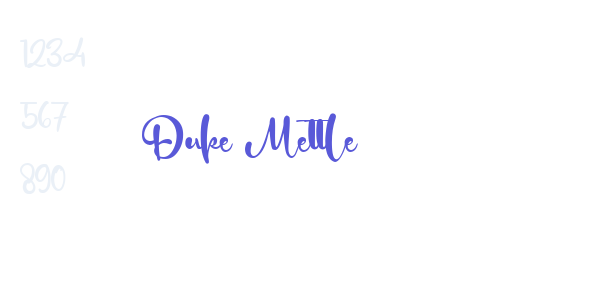 Duke Mettle font free