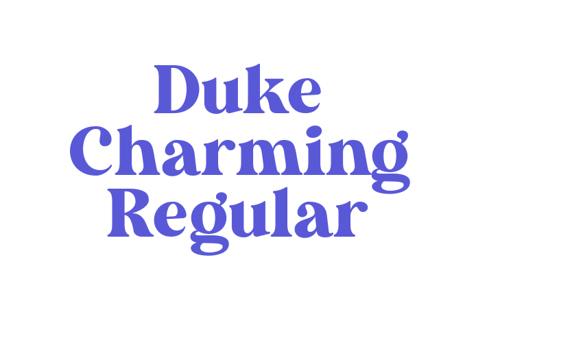 Duke Charming Regular Font