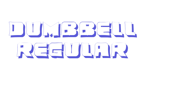 Dumbbell Regular font