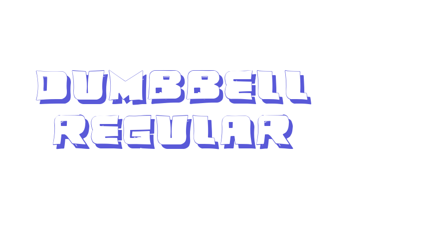 Dumbbell Regular Font