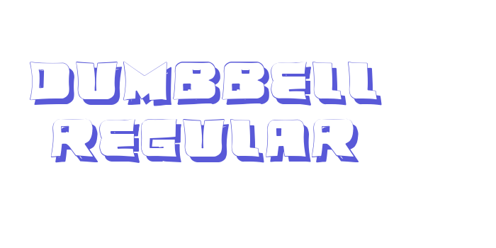 Dumbbell Regular Font Download