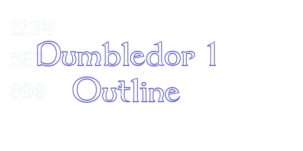 Dumbledor 1 Outline font free