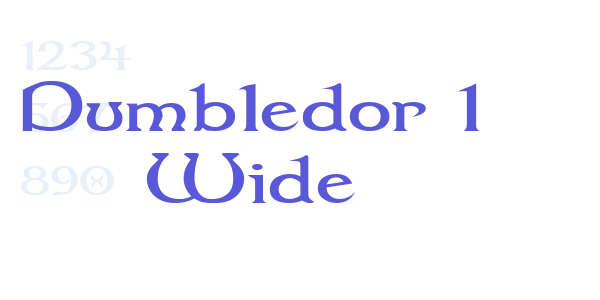 Dumbledor 1 Wide font free