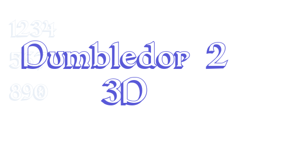 Dumbledor 2 3D font free