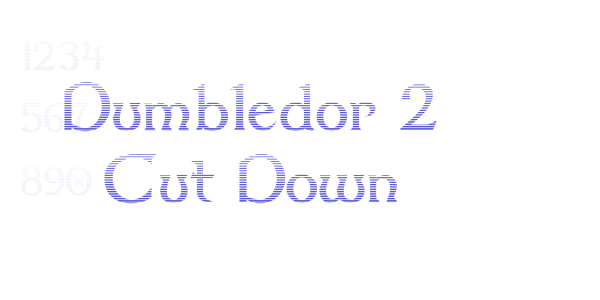 Dumbledor 2 Cut Down font free