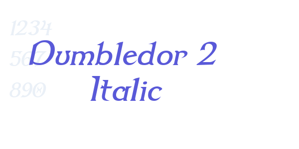 Dumbledor 2 Italic font free