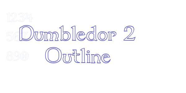 Dumbledor 2 Outline font free