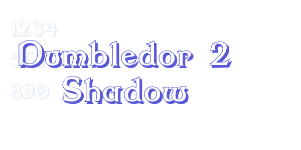 Dumbledor 2 Shadow font free