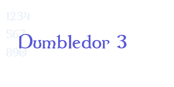 Dumbledor 3 font free