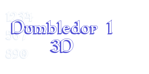 Dumbledor 1 3D-font-download