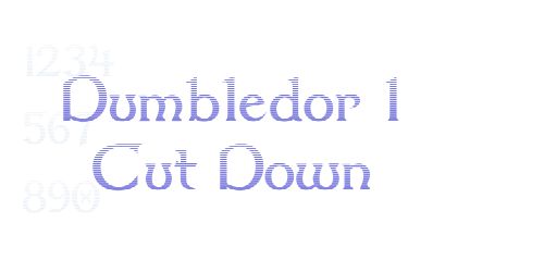 Dumbledor 1 Cut Down-font-download