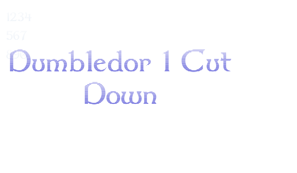 Dumbledor 1 Cut Down-font-download