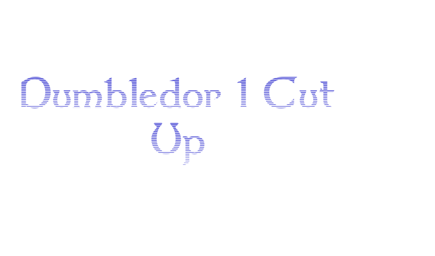 Dumbledor 1 Cut Up Font Download