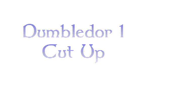 Dumbledor 1 Cut Up Font Download