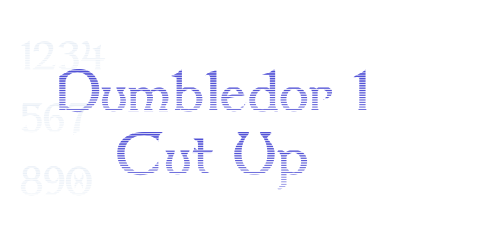 Dumbledor 1 Cut Up-font-download