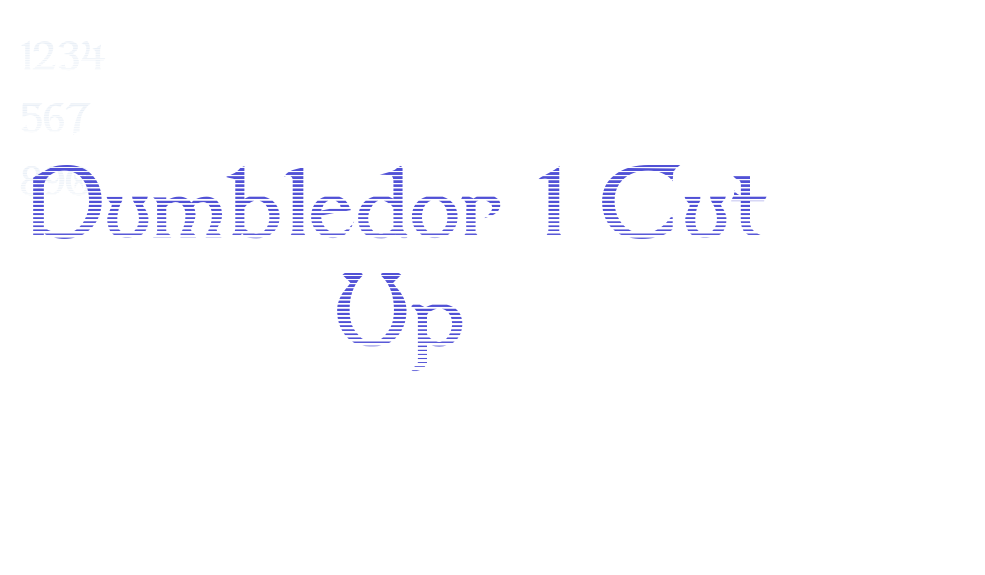 Dumbledor 1 Cut Up-font-download