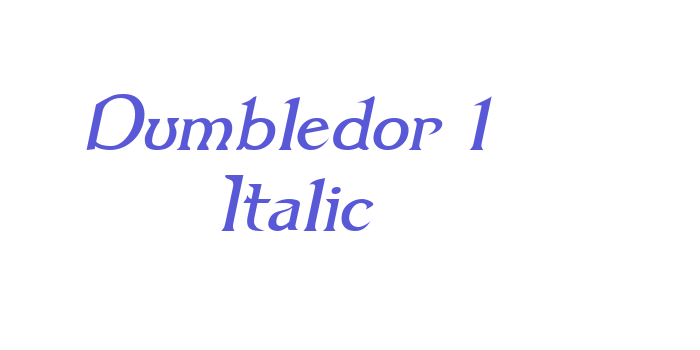 Dumbledor 1 Italic Font Download