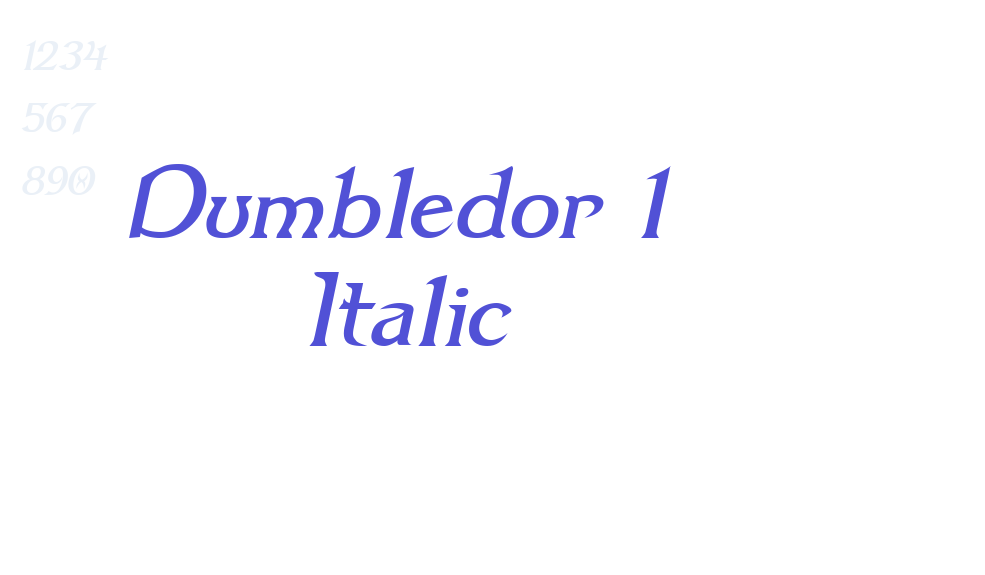 Dumbledor 1 Italic-font-download