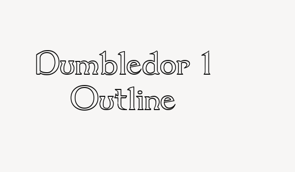 Dumbledor 1 Outline Font