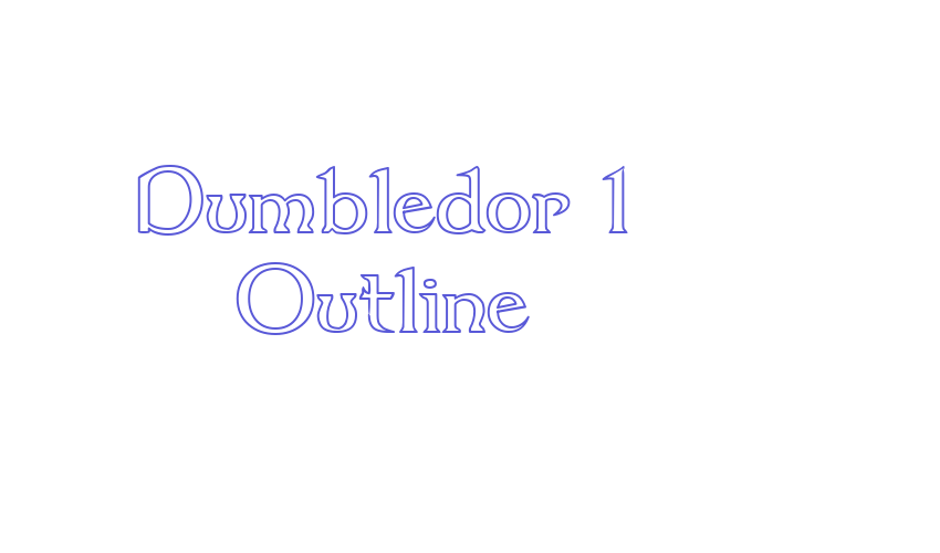 Dumbledor 1 Outline Font Download