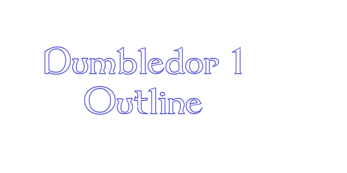 Dumbledor 1 Outline Font Download